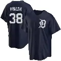 Men's No.38 Michael Pineda Detroit Tigers Navy Replica Alternate Jersey