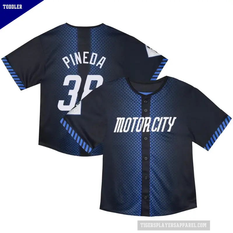 Toddler No.38 Michael Pineda Detroit Tigers Blue Limited & Preschool 2024 City Connect Jersey